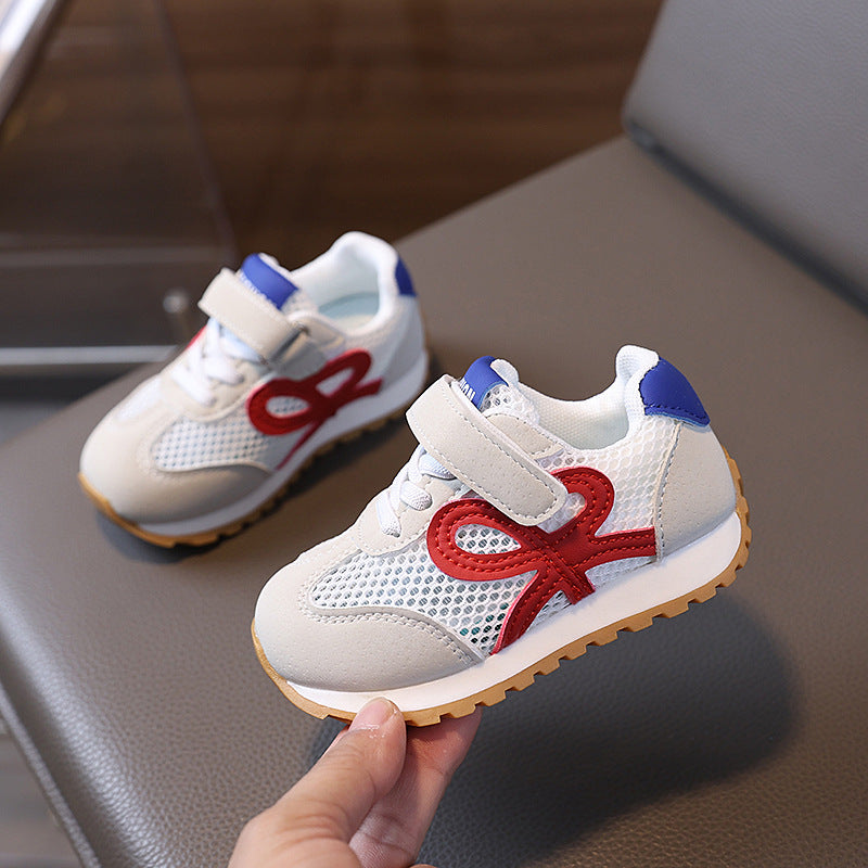 Kids' shoes:  spring/summer new collection - mesh, hollow-out, breathable boys' sneakers, soft sole, non-slip girls' crocs