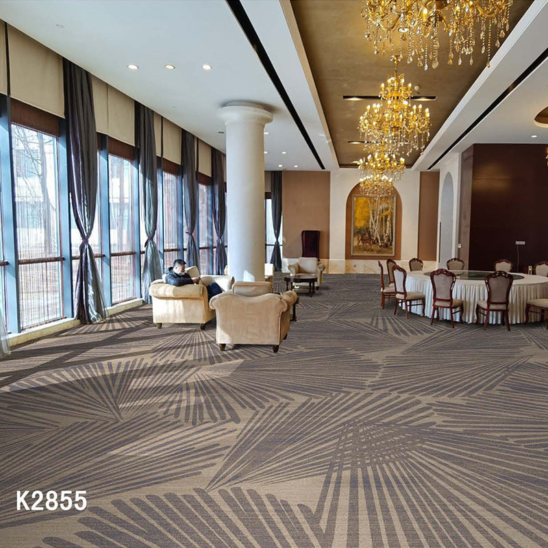 Professionally customized star-rated hotel carpet, banquet hall large area full coverage, reception conference hall wool nylon b1 carpet