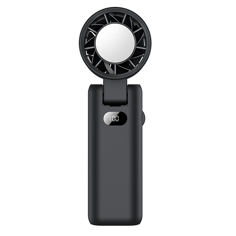 new arrival handheld high-speed cooling fan outdoor portable turbine foldable ice compress fan factory wholesale
