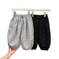 New girls' autumn outfit: floral casual pants for kids - versatile, stylish, and chic pants for baby girls