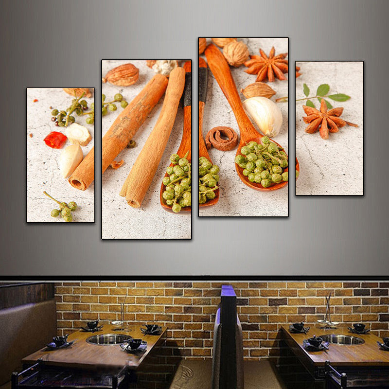 Hotel wall decoration painting Sichuan cuisine Hunan restaurant fast food restaurant box mural restaurant catering hot pot restaurant room painting