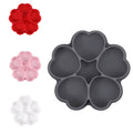 spot 5-link heart-shaped silicone meat filling mold with silicone cover hamburger patty ice tray jelly food supplement mold