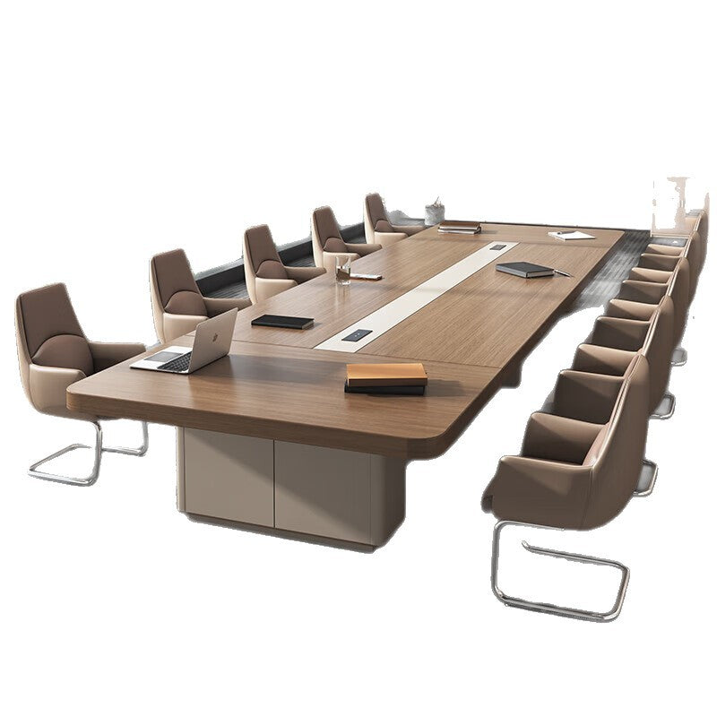 Saint li conference table long table casual modern large training table negotiation rectangular table conference room table and chair combination