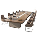 Saint li conference table long table casual modern large training table negotiation rectangular table conference room table and chair combination