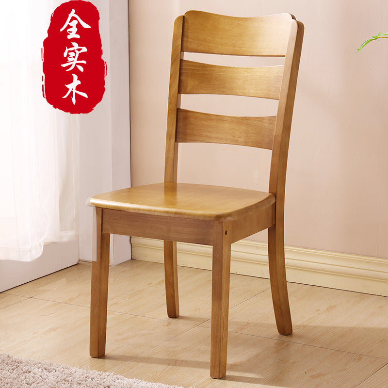 Solid wood chair backrest dining chair - comfortable for extended use - chinese style restaurant minimalist wooden dining chair