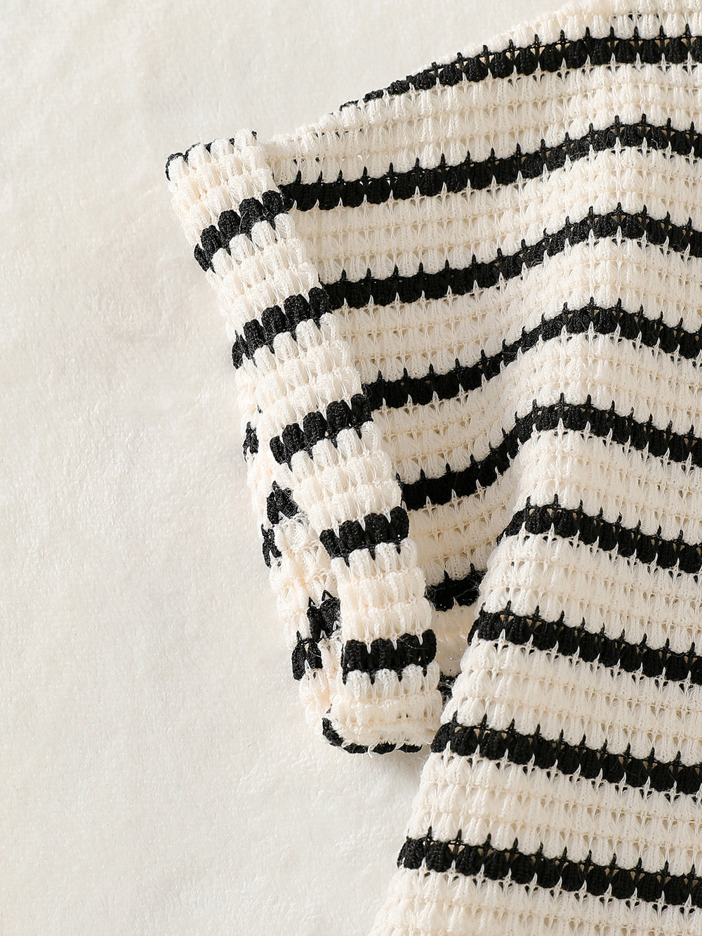summer new arrival: cross-border e-commerce striped textured knitted casual pants two-piece set for kids