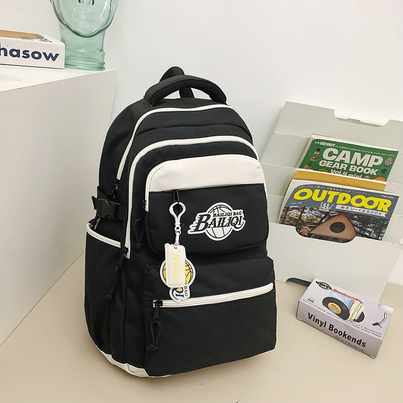 New american basketball backpack - high capacity, durable, scratch-resistant, water-repellent, lightweight, multifunctional for students and after-school activities