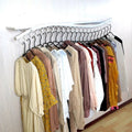 Wall-mounted side rack children's clothing store decoration clothes rack wavy side-mounted women's clothing front-mounted side rack wall-mounted clothes