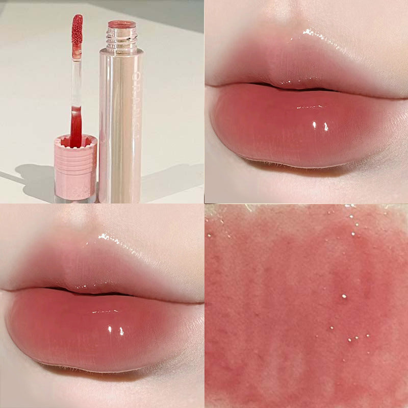 HERORANGE~ Pure Pure Mirror Lip Glaze Holds Makeup to Show Tender Water Light Dudu Lip Lipstick Natural Versatile Lip Gloss