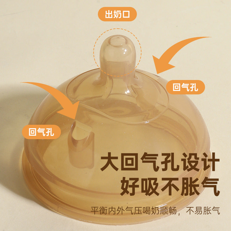 Factory direct sales adapt to the same pacifier baby weaning bottle accessories wide diameter silicone simulation pacifier