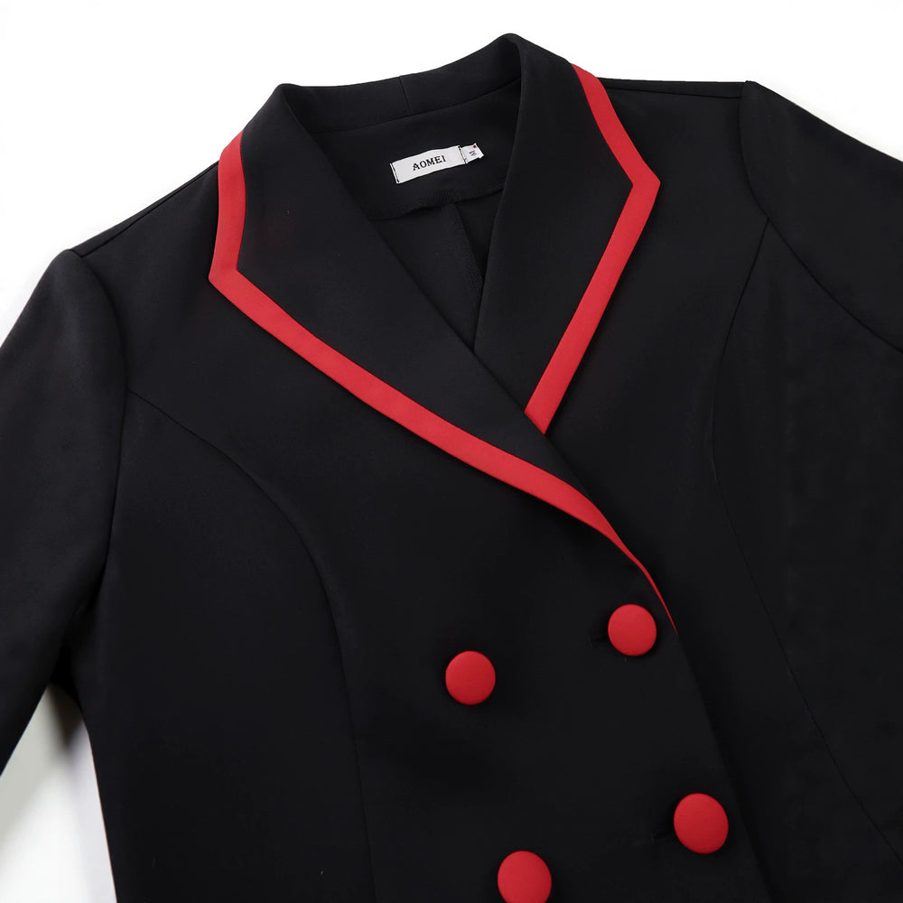 Autumnew arrivalpatchworkcontrast colorsuitoutwear waist slimming lookelegantwork clothingsuittops blazer