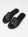 Summer slippers women's internet celebrity new korean style casual non-slipeasiest for match flats one-line slippers fashion sandals women's outwear