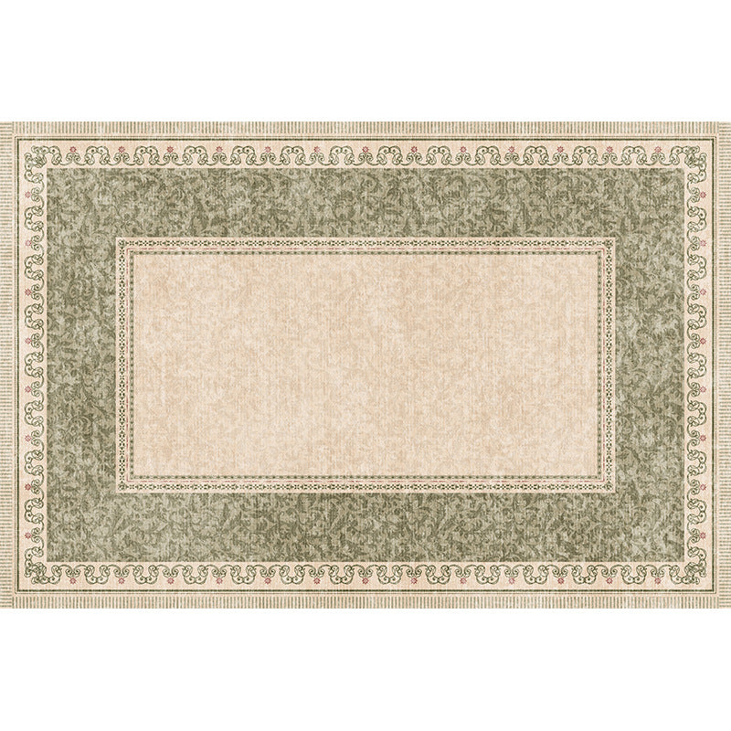 Green carpet living room retro style sofa coffee table floor mat waterproof and anti-fouling bedroom large area full bedside blanket