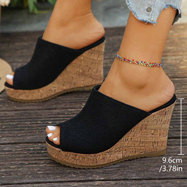summer new arrival: plus-size high-heeled slippers for women (sizes 35-42). wholesale available. dropshipping to  and