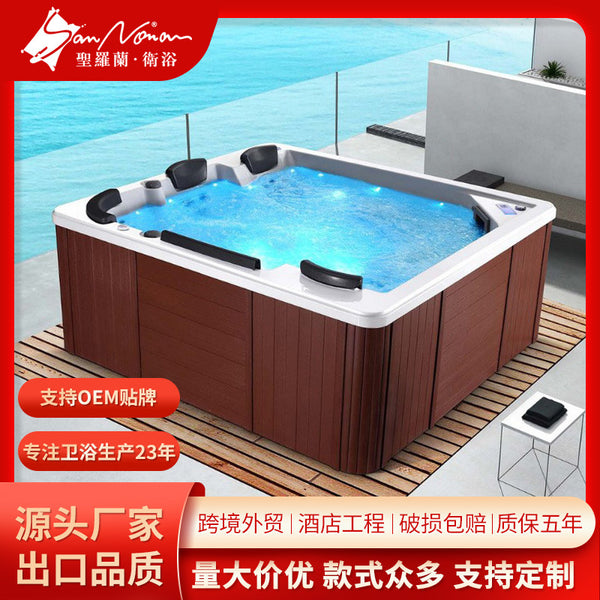 Sannora Bathroom Outdoor Heated Bath B & B Hotel Engineering Thermostatic Surfing Massage Acrylic Multiplayer SPA