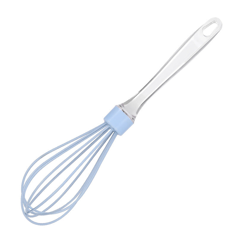 Factory direct 10inch transparent silicone whisk - manual egg beater, cream mixer, egg whisk tool