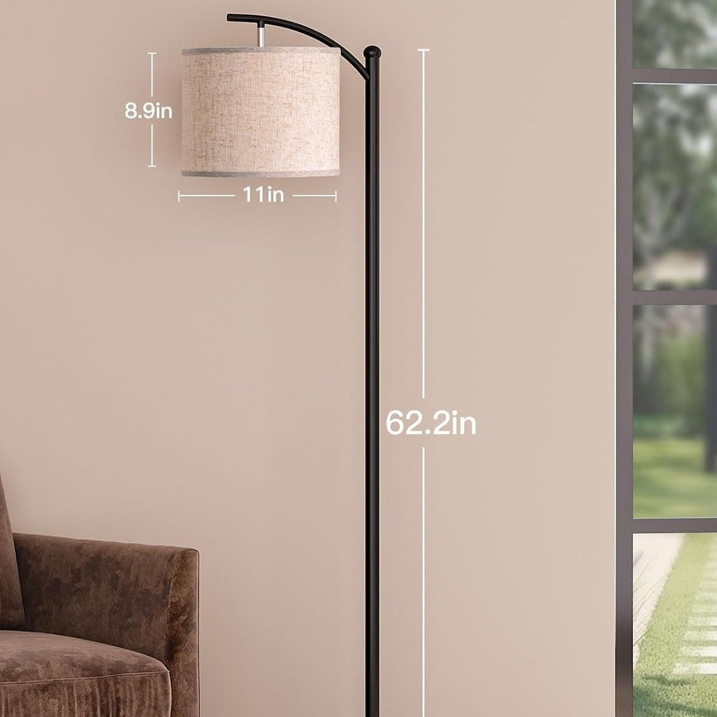 Cross-border hot-selling fabric floor lamp living room bedroom office standing lamp home lighting ambient lamp can be customized