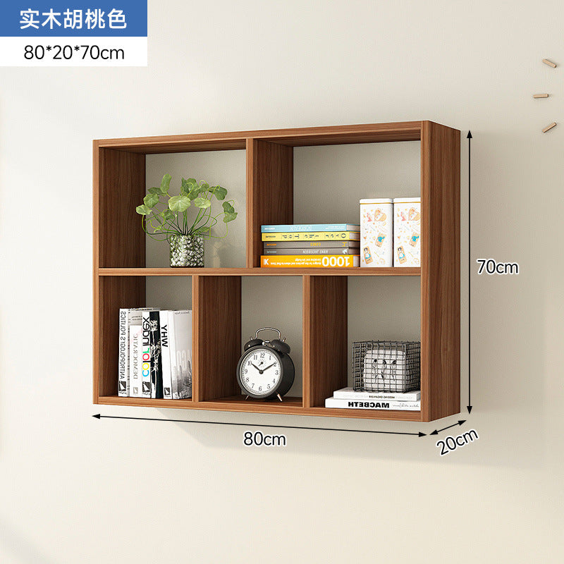 Solid wood storage cabinet wall wall cabinet wall shelf wall shelf wall-mounted bookshelf wall-mounted wall locker creative shelf