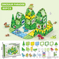 Kids educational diy painted diamond pattern magnetic track building blocks baby puzzle puzzle magnetic sheet square castle toy