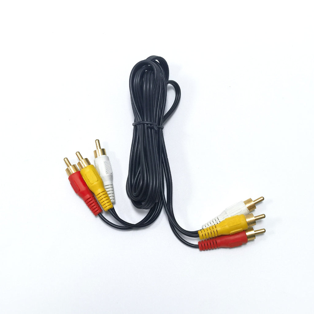 Customized rca lotus head three-to-three audio cable RCA male-to-male set-top box audio & video cable av cable, lotus cable