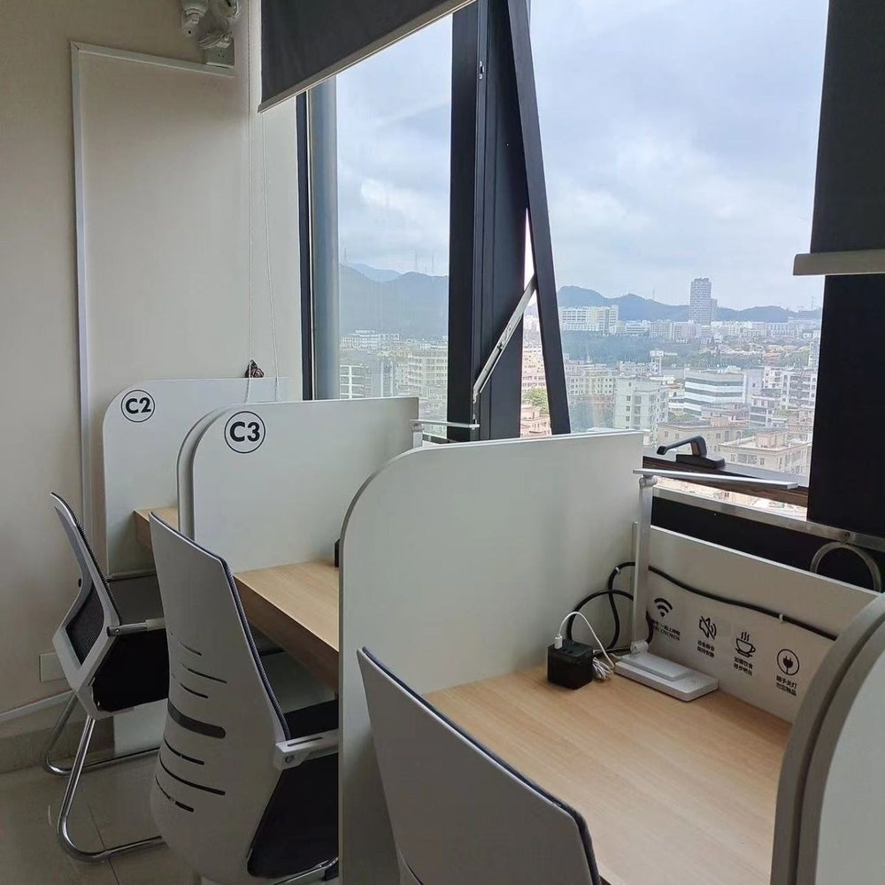 Self-study table immersive shared postgraduate entrance examination study table office desk employee seat certification table self-study room partition office desk
