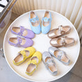 Girls' black leather shoes, children's performance shoes, white student single shoes, etiquette flower girl shoes, school shoes, tendon soft sole