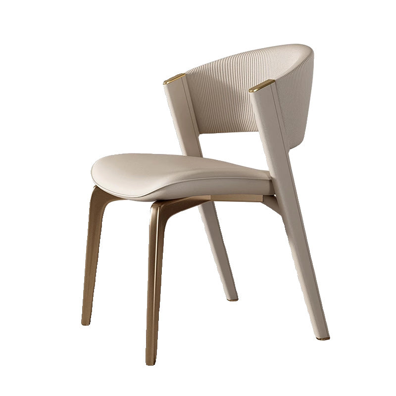 Italian minimalist home chair, modern light luxury 2025 new designer desk chair, villa hotel restaurant dining chair