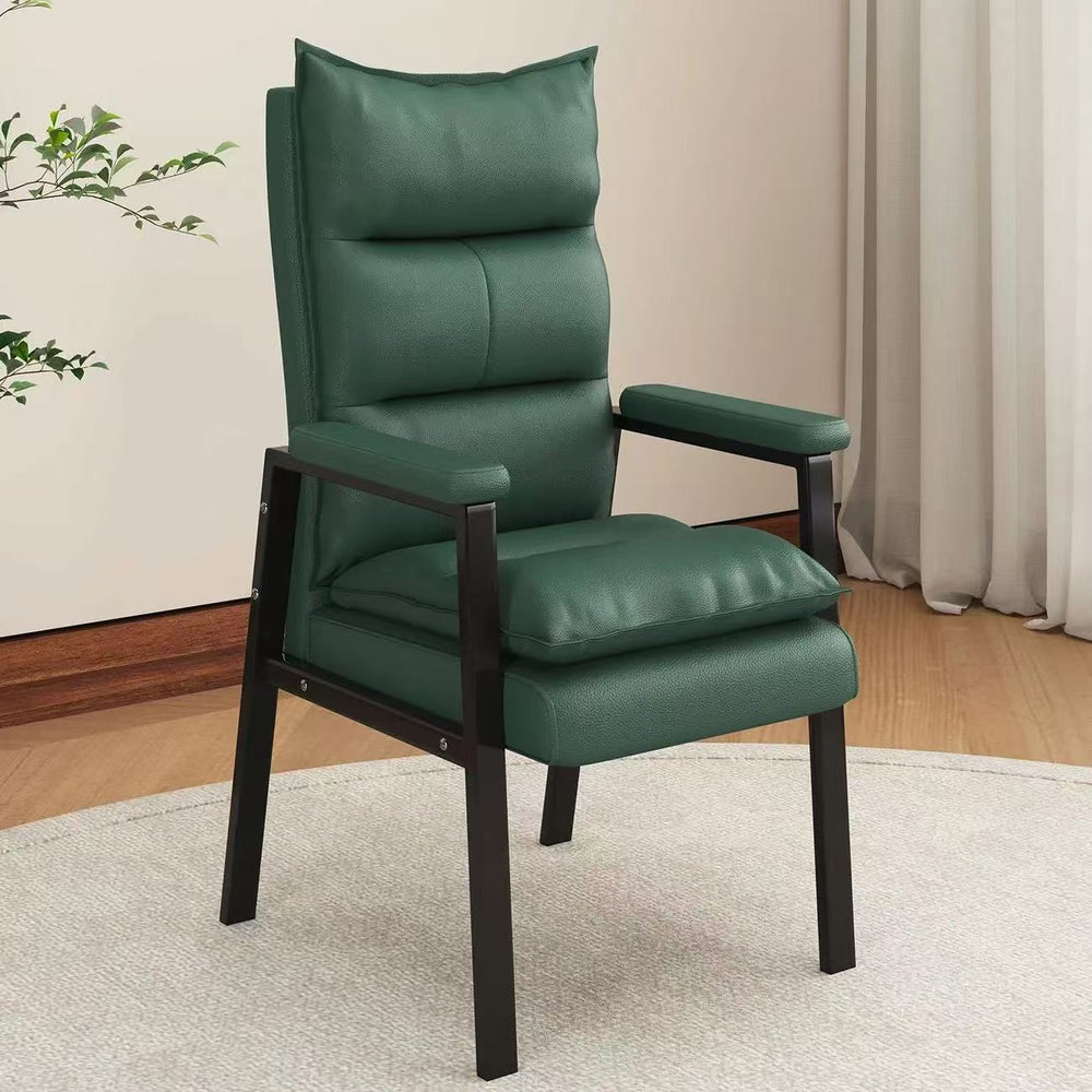 Casual mahjong chair backrest for home use, plaid computer chair for long sitting, mahjong machine chair set of four