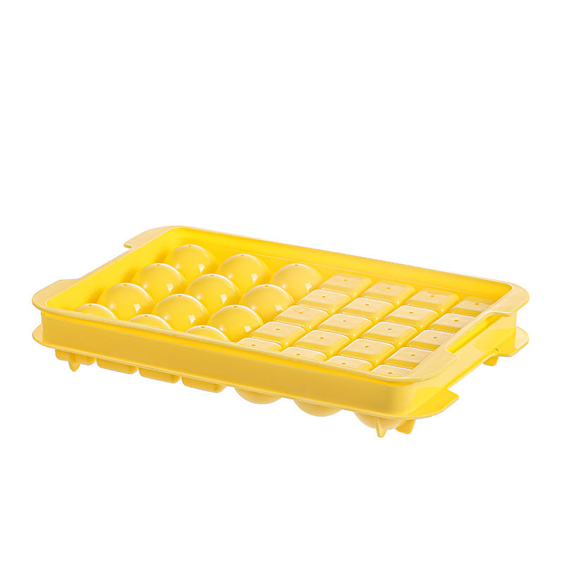 New creative food-grade ice box, household ice grid mold with lid, dormitory ice Hockey ice box wholesale