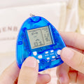 tetris game console - mini triangle handheld arcade game toy keychain charm