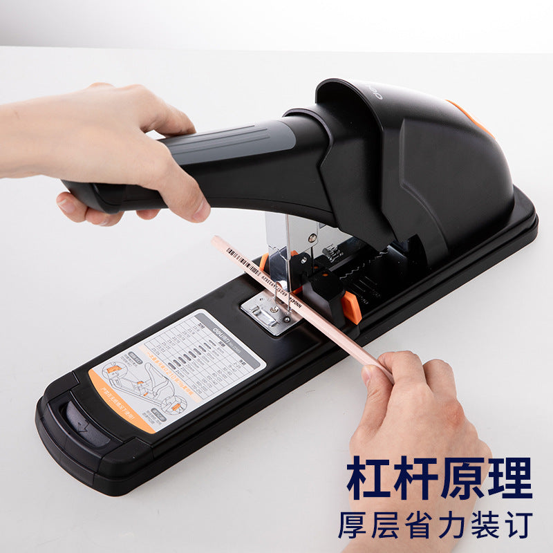 Deli Large Heavy Duty Thickened Stapler Pop-up Easy Large Labor-saving Thick Stapler Binding Machine Wholesale