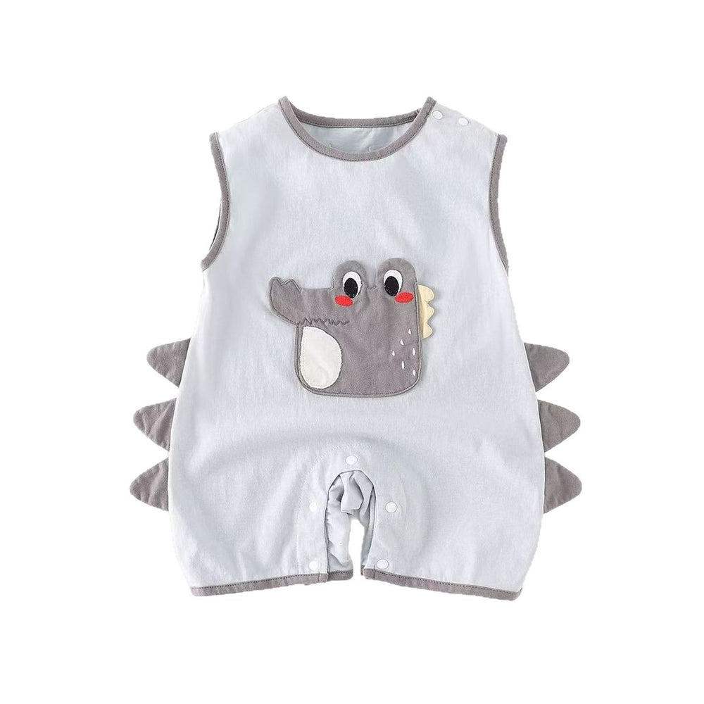 Baby cartoon cute infant romper summer outfit sleeveless lightweight unisex baby bodysuit for outdoor wear