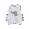 Baby cartoon cute infant romper summer outfit sleeveless lightweight unisex baby bodysuit for outdoor wear