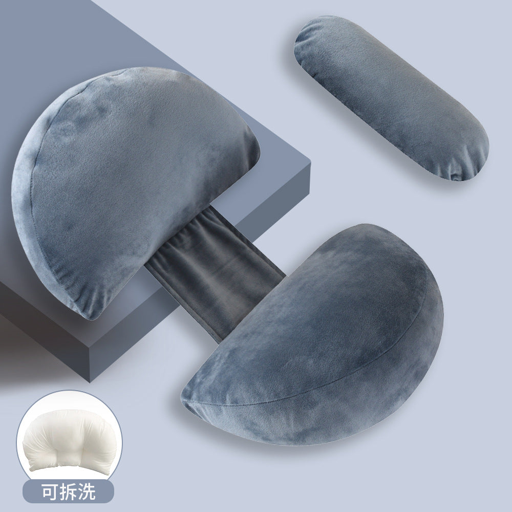 Pregnancy pillow - multi-functional support for side sleepers: u-shaped pillow for back, waist, and belly support - perfect for relaxation and comfort