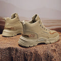 High-top men's boots: 2024 winter new arrivals - workwear style, outdoor hiking, construction site safety, anti-slip, wear-resistant, martin boots