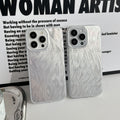 Premium imd feather yarn ripple iphone 15 case, 16 pro max custom painted protective cover
