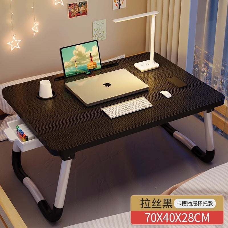 Small table on the bed, foldable computer desk, for home bedroom bay window desk, dormitory student dormitory lazy study table