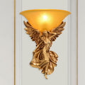 European style wall lamp angel bedroom bedside lamp living room tv background wall creative elephant lamp aisle deer head lamp