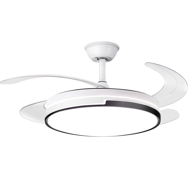 Invisible fan lighting living room dining room bedroom led light modern simplicity 2025 intelligent frequency conversion ceiling fan light