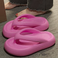 Eva thick-soled flip-flops: trendy, soft, height-boosting, summer-ready, indoor/outdoor, non-slip wholesale slippers