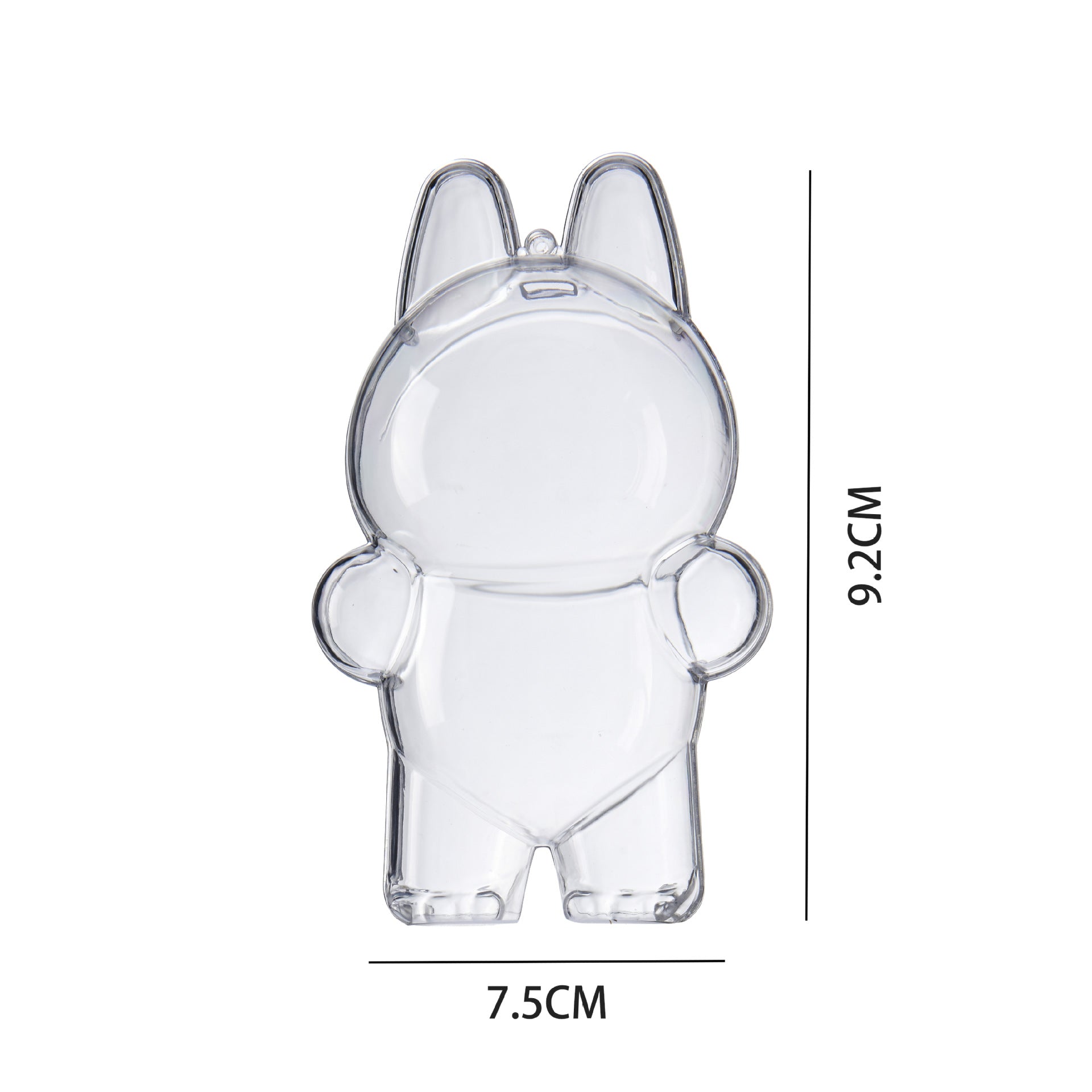 Doll pendant storage box transparent dustproof independent protective case storage backpack pendant labubu waterproof protective cover