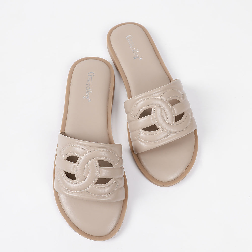 pig nose outdoor wear cut outflats slippers women's summer plaid sandals half slippers new arrival