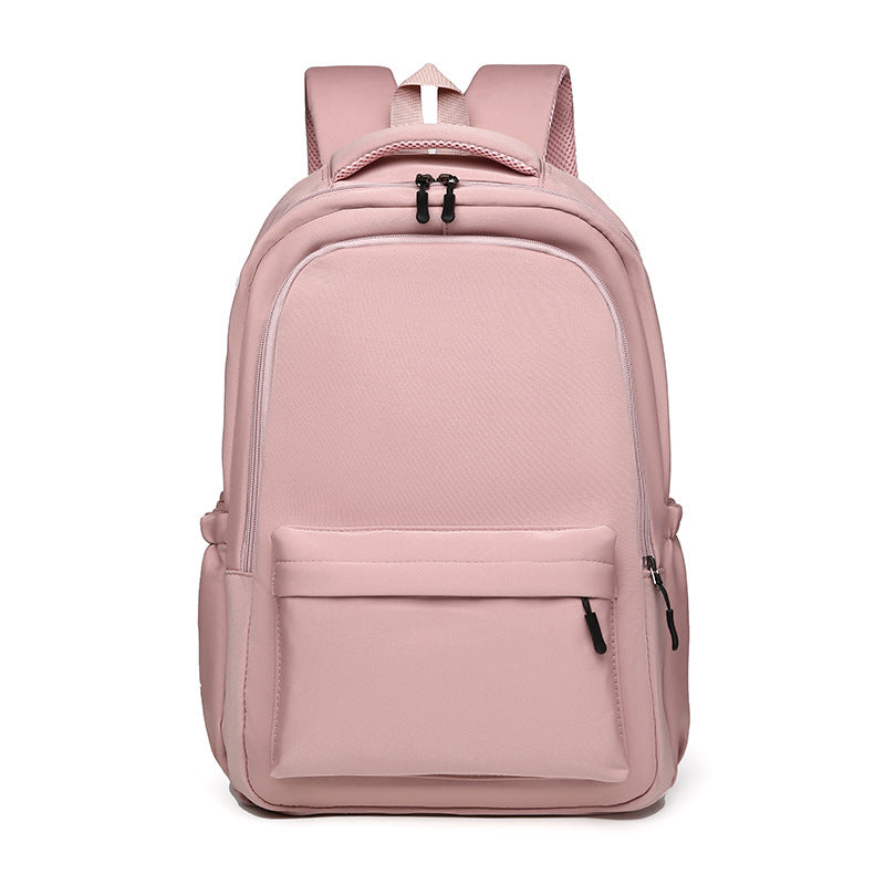 Customized, large-capacity couple backpack, simple commuter travel backpack, versatile trend high school student schoolbag