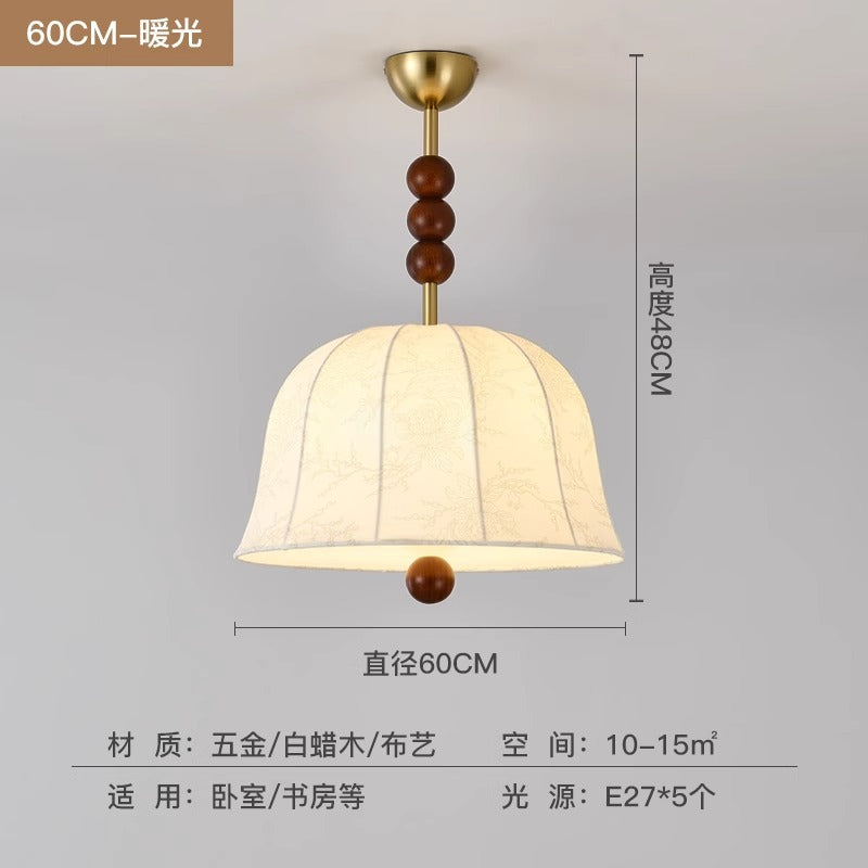 [Strict selection] American retro chandelier main room light Nanyang wind bar light creative fabric B & B apartment lighting