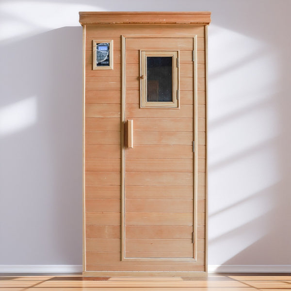 Hemlock single finished product can be customized, prefabricated light wave room, sauna, steam room, red cedar, spruce wood