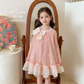 Girls' bowknot dress - new  collection - stylish and cute birthday dress for baby girls - trendy kids' skirt