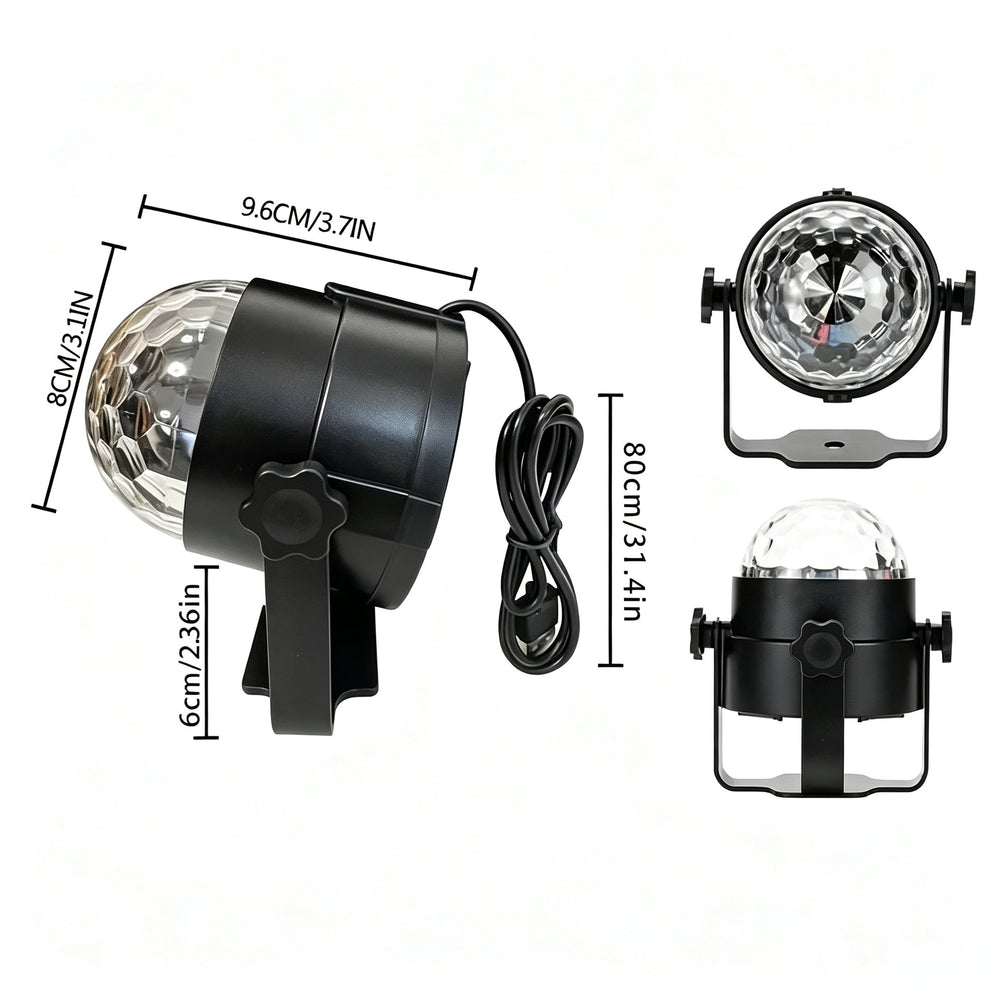 Water ripple starry sky projection lamp bracket magic ball rotate stage light voice controlled remote control night light starry sky atmosphere light