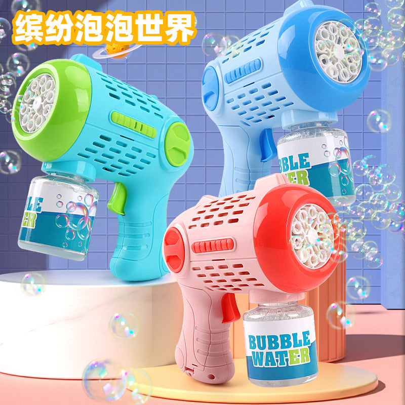 New automatic circle bubble machine for kids - handheld multi-hole bubble blower - hot-selling wholesale toy for boys and girls (cross-border e-commerce)