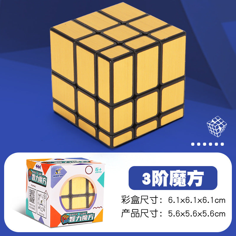 Puzzle 2345-level rubik's cube black color printed mirror pyramid five rubik's cube diagonal rotation sq twisted alien hot selling toy