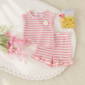 Baby clothing kids set children outfit pink short-sleeved t-shirt shortstwo-piece set